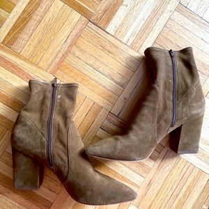 Loeffler Randall Isla Cacao Booties 10.5